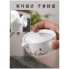 Liang baobao Convenient Teapot Cup Porcelain Teacup White Glazed Travel