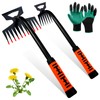 ELECROW Weed Puller Tools, 2 Pcs Hand Weeder, Weed Remover