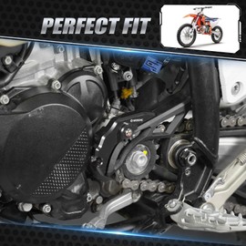 NICECNC Black Clutch Slave Cylinder Cover Protector Guard Compatible with KTM 250 300 XC SX 2023-2024 250 300 EXC XCW 2024,Compatible with Husqvarna 300 TX 2023-2024 250 300 TE 2024,See Fitment