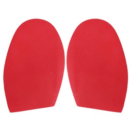 CHICIRIS 1 Pair Non-Slip Sole Pads 6.9 x 0.8 Inch Non-Slip Sole Stickers Wear-Resistant Half Protective Soles Shoes Repair Tools Shoe Supplies for the Family Shop (Red)