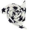 Freak Scene Cotton Scarf - Stars 8 cm white -