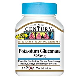 21st Century Potassium 595 mg Tablets, 110-count by 21st Century