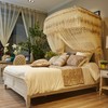 HomeBeauty Canopy Bed Mosquito Net (150x200cm) Beige