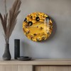 Bee & Honeycomb Wall Clock13 Inch 3D-Inspired Visual on 2D