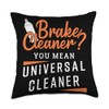 Funny Brake Cleaner Design For Automotive Mechanic Throw Pillow