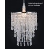 Waneway 3 Tiers Ceiling Chandelier Pendant Light Shade with Acrylic