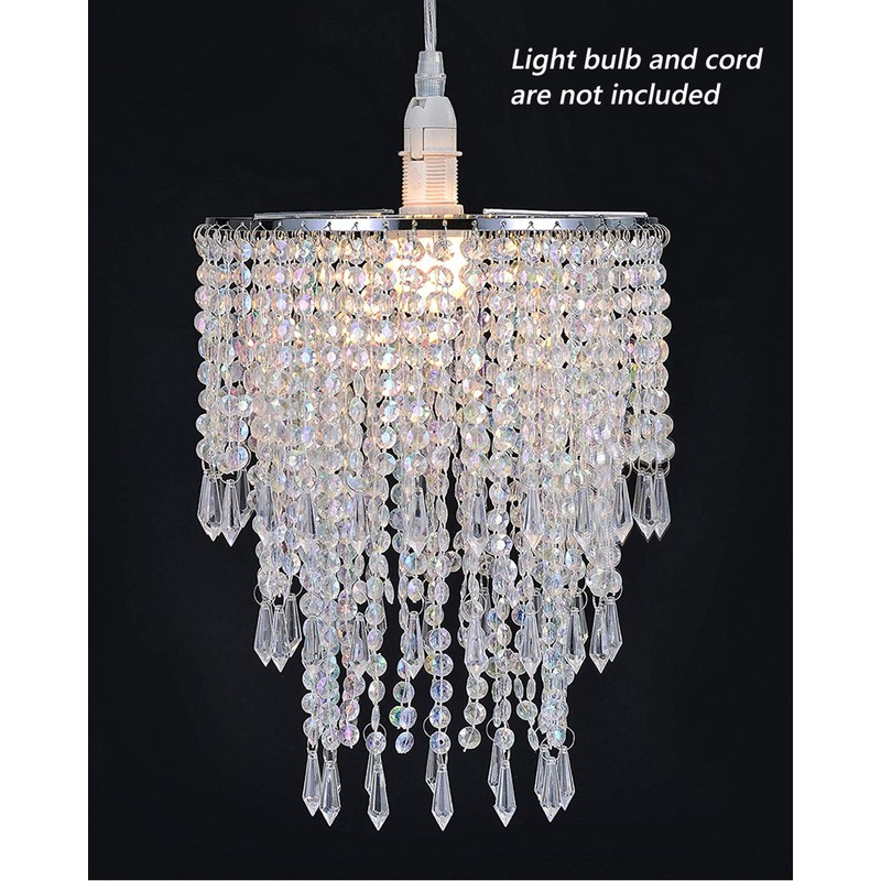 Waneway 3 Tiers Ceiling Chandelier Pendant Light Shade with Acrylic
