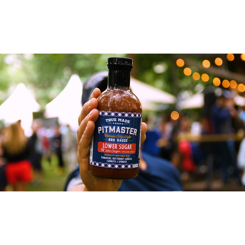 True Made Foods Vegetable BBQ Sauce, Low Sugar, 18 oz