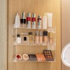 Unbranded Clear Acrylic Nail Polish Display Rack Wall Mount Shelf