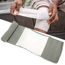 RiToEasysports Juego de Vendaje israelí, 4 Piezas/Juego de Vendaje de Emergencia de Alta Elasticidad con Pieza de Gasa de Curva de Compresión