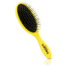 ISO Beauty ASYWBP-709 AquaShine Wet & Dry Soft-Touch Paddle Hair Brush - Yellow