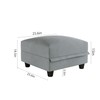 LLappuil Ottoman Module Storage Square Footrest for Modular Sectional Sofa,