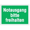 Pack of 10 Emergency Exit Please Keep Free Premium Sticker