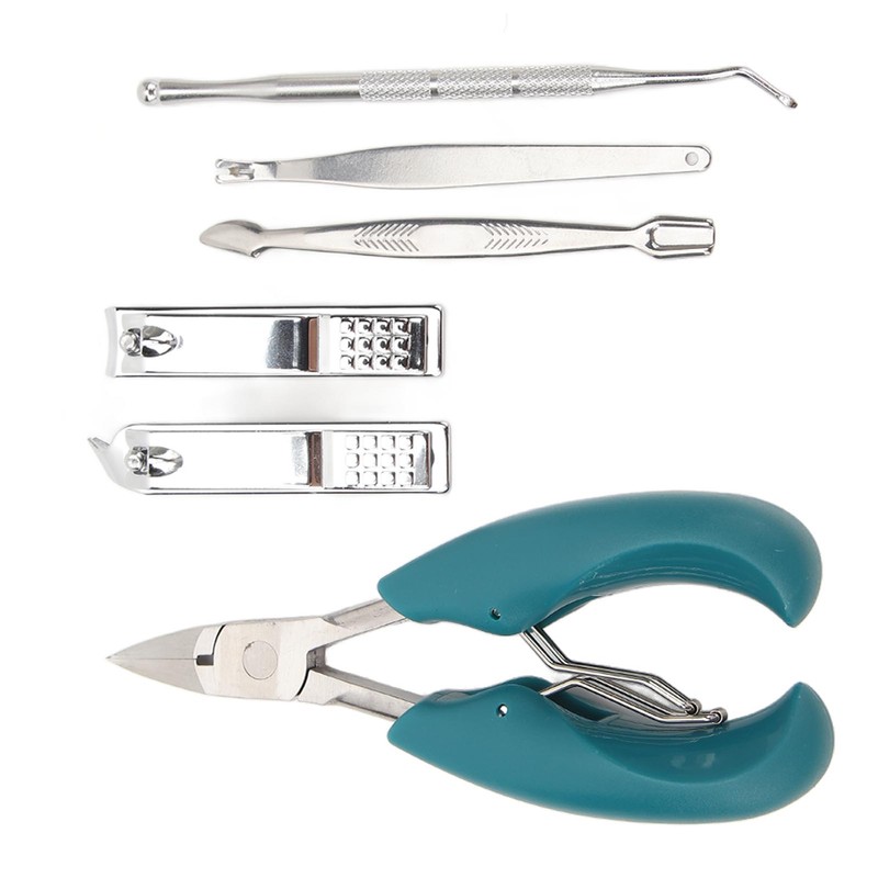 7pcs Nail Clippers Set Dead Skin Fork Paronychia Forceps Nail