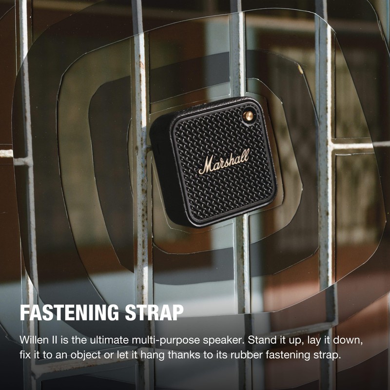Marshall Willen II Bluetooth Portable Speaker - Black & Brass