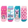 Jefferies Socks Girls Fuzzy Fashion Novelty Pattern Non Skid Slipper