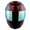 1STorm Motorcycle Full Face Helmet Skull King Matt Red+ One