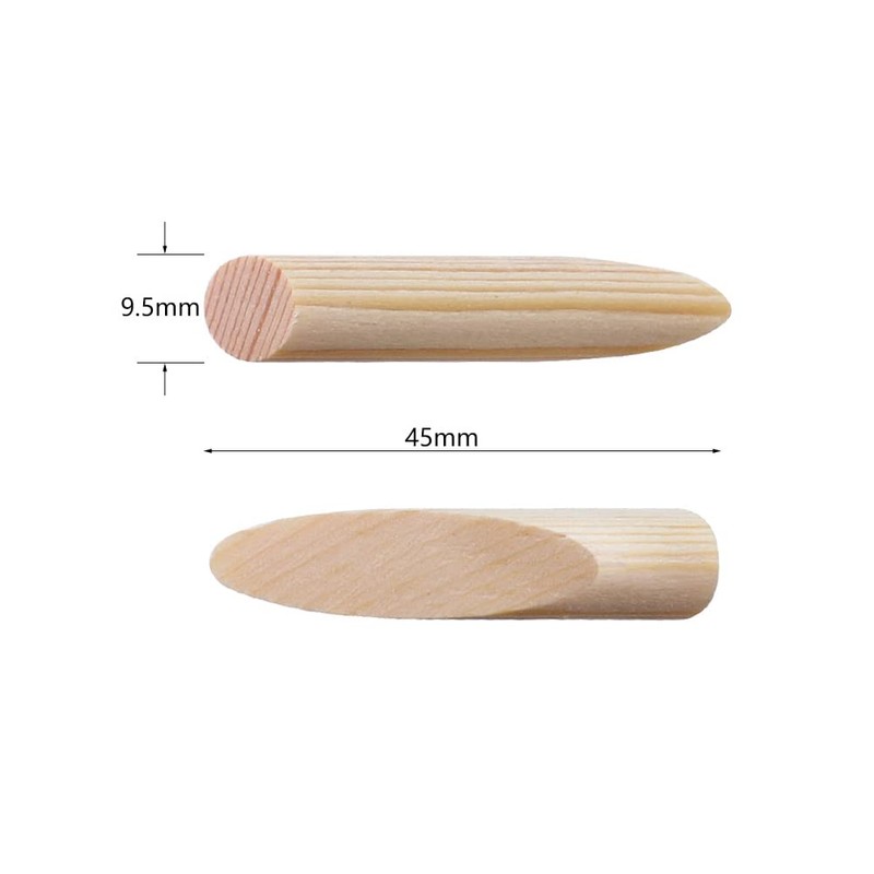 Shiwaki 50pcs Solid Wood Pocket Hole Plugs Wood Pine for