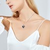 URONE Cross Heart Urn Necklace for Ashes 925 Sterling Silver