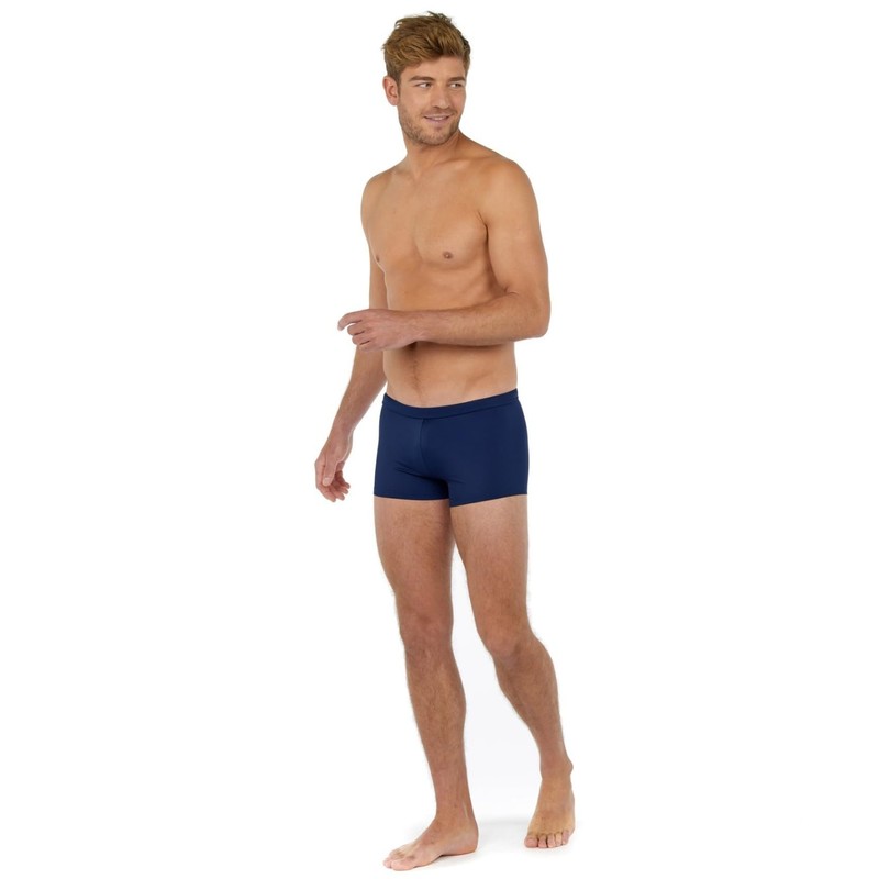 HOM Men's Boxer De Bain Sea Life Swimming Trunks, navy