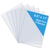 Rainmae 6 Pack 8.5" x 11" Rigid Print Protectors, Clear Waterproof Hard Plastic Page Sheet Protectors, Paper Sleeves Photo Plastic Sleeves Hard Plastic Document Holder Birth Certificate Protector