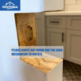 HOMOTEK Privacy Sliding Door Lock with Pull - Replace Old Or Damaged Pocket Door Locks Quickly and Easily, 2-3/4”x2-1/2”, for 1-3/8” Thickness Door, Satin Nickel