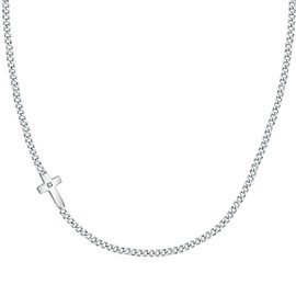 Morellato Cross SKR62 Men's Necklace Steel Zircons, Alloy Steel, Zircons