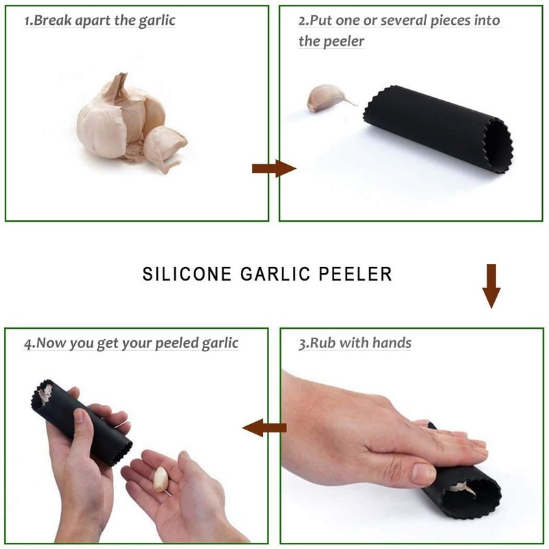 WEPPC Garlic Press Rocker Stainless Steel Garlic Mincer Crusher and