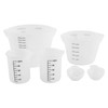 6pcs Silicone Measuring Cups, V Shaped Flexible Mixing Cups Dispenser