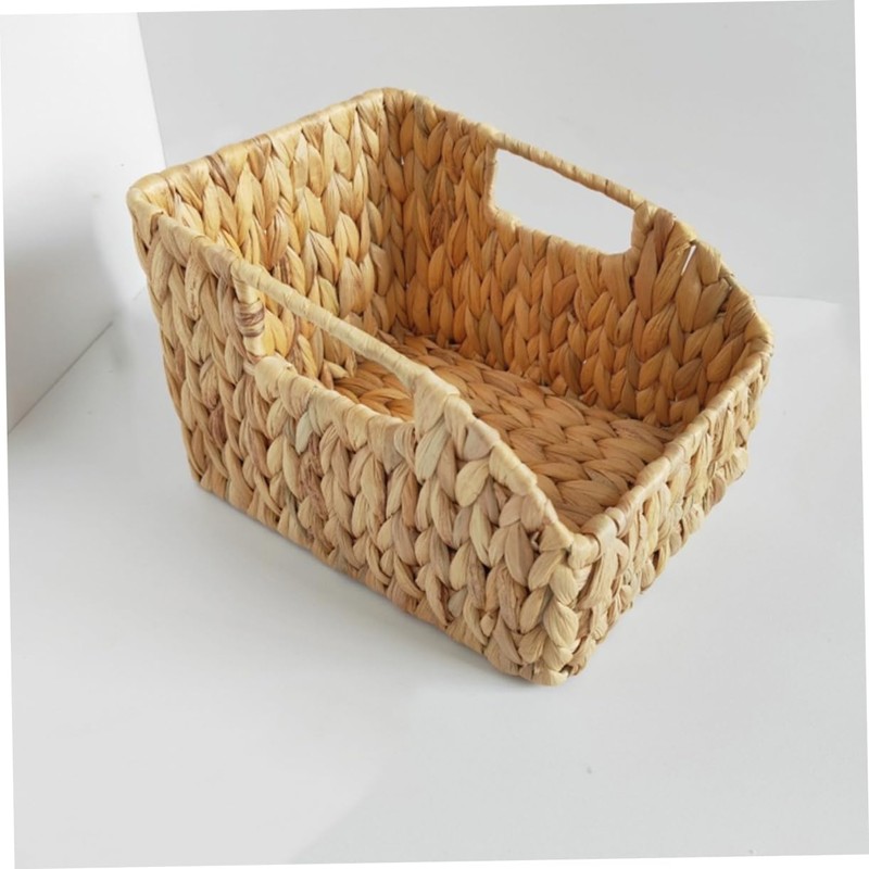 Alipis Versatile Storage Basket Woven Desktop Organizer for Kitchen Office