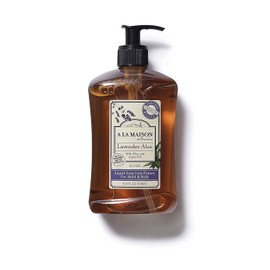 A La Maison de Provence Liquid Hand Soap | Lavender Aloe Scent | French Milled Moisturizing Natural Hand Soap | in 16.9 oz. Pump Bottles | (1 Pack)