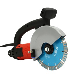 Electric Concrete Saw, 6.3 inch 3000W Circular Saw Cutter with Water Fed Dust Suppression,Rolling Pulley Masonry Cutting Tool for Granite,Porcelain,Wood,Concrete,Stone