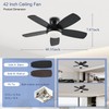 KNUN 42 Inch Ceiling Fan with Light and Remote/App Control,