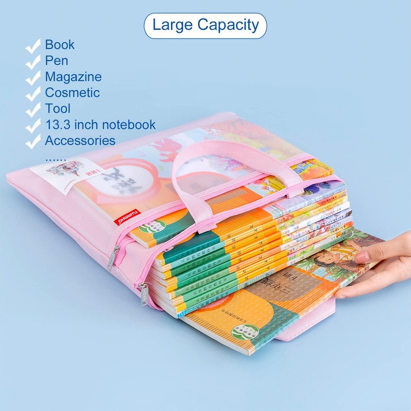 A4 Document Bag Zip Bag Nylon Mesh Bag Waterproof Double