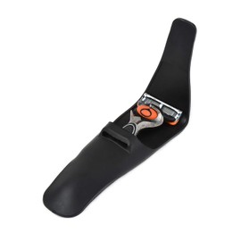 LLiMiTT Razor Holder, Razor Case, Black, For Shaving, Razor, Portable, Storage Case, For Travel, Business Trips, Sports, Gym, Shaving, Accessories,