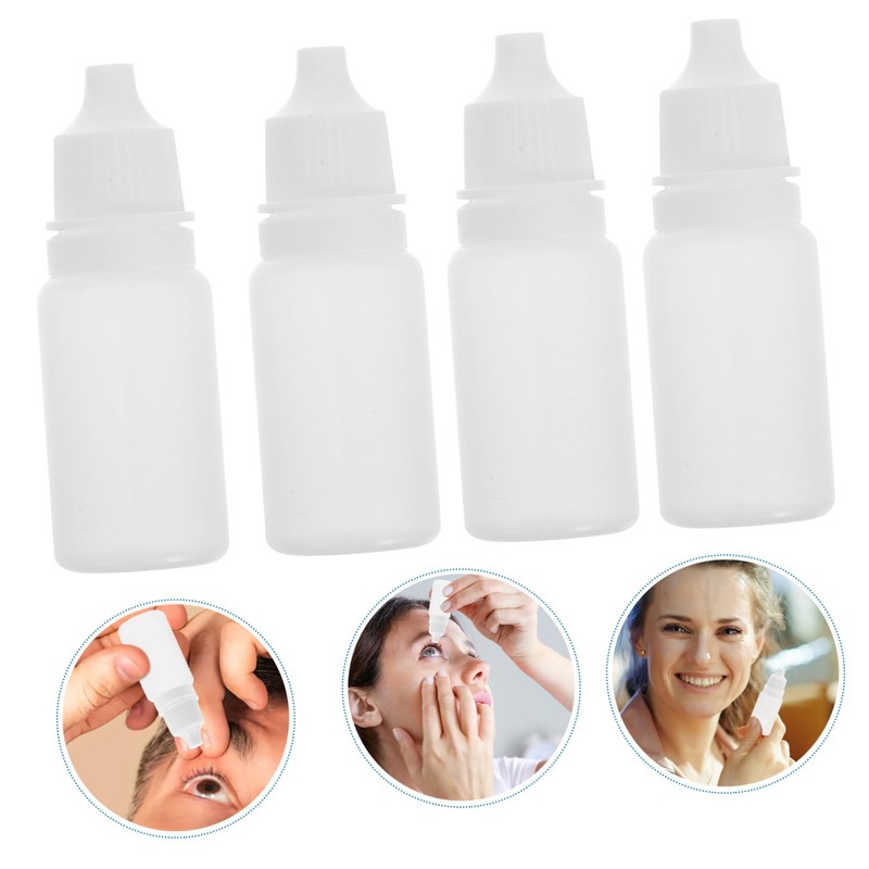 VILLFUL 10 Pcs Portable Plastic Dropping Bottles Refillable Mini Squeezable