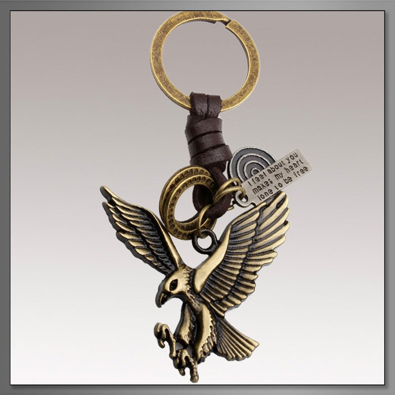 Buzz Selection AC357 Key Ring, Key Ring, Leather, Charm, Miscellaneous