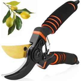 8" Pruning Shears for Gardening –Garden Clippers with Safety Lock & Comfort Grip Gardening Tools Gift for Branches