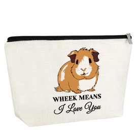 Gfhzdmf Guinea Pig Gift Makeup Bag Guinea Pig Lover Gifts Animal Lover Gifts Makeup Zipper Pouch Guinea Pig Themed Gifts Christmas Birthday Gifts For Her Him Animal Lovers Friends Travel Toiletry Bag