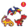 Dinosaur Suncatcher Decorations (Pack of 8)