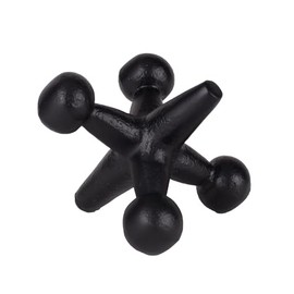 100 North Jack Game Piece Black 4.5 Inches Metal Tabletop Collectible Figurine