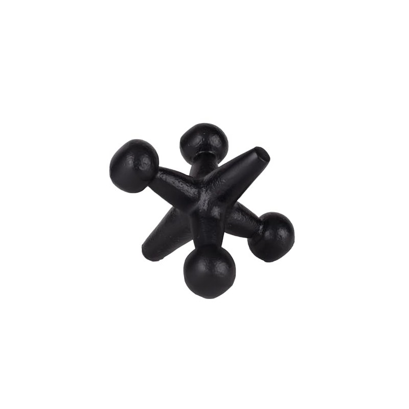 100 North Jack Game Piece Black 4.5 Inches Metal Tabletop