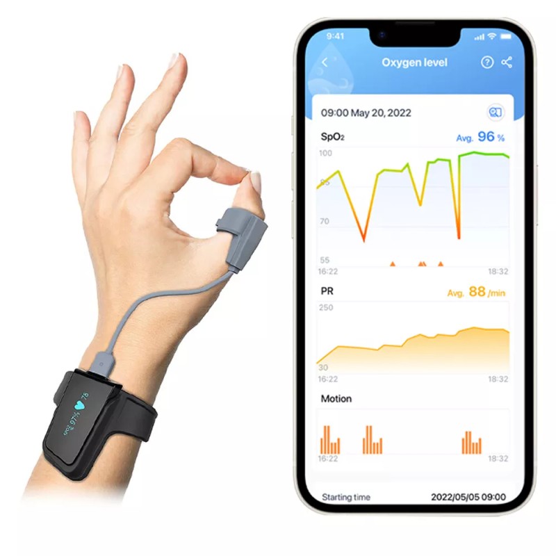 Wellue O2 Sensor Ring for Wellue Pulse Oximeter SleepU, Visual