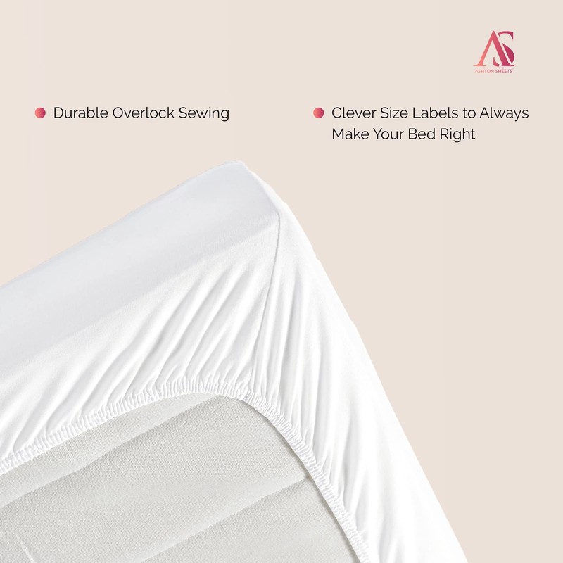 Ashton Sheets Luxury Egyptian Cotton Twin XL Deep Pocket Fitted
