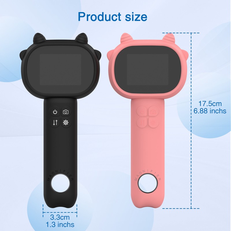 2025 Portable 500X Digital Pocket Microscope Kit, Handheld Mini Magnifying