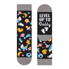 JOCKLAND Men's Funny Socks, New Dad Gifts, First Father's Day Gifts, Birthday, Christmas, Baby Shower Casual Cotton Crew Socks
