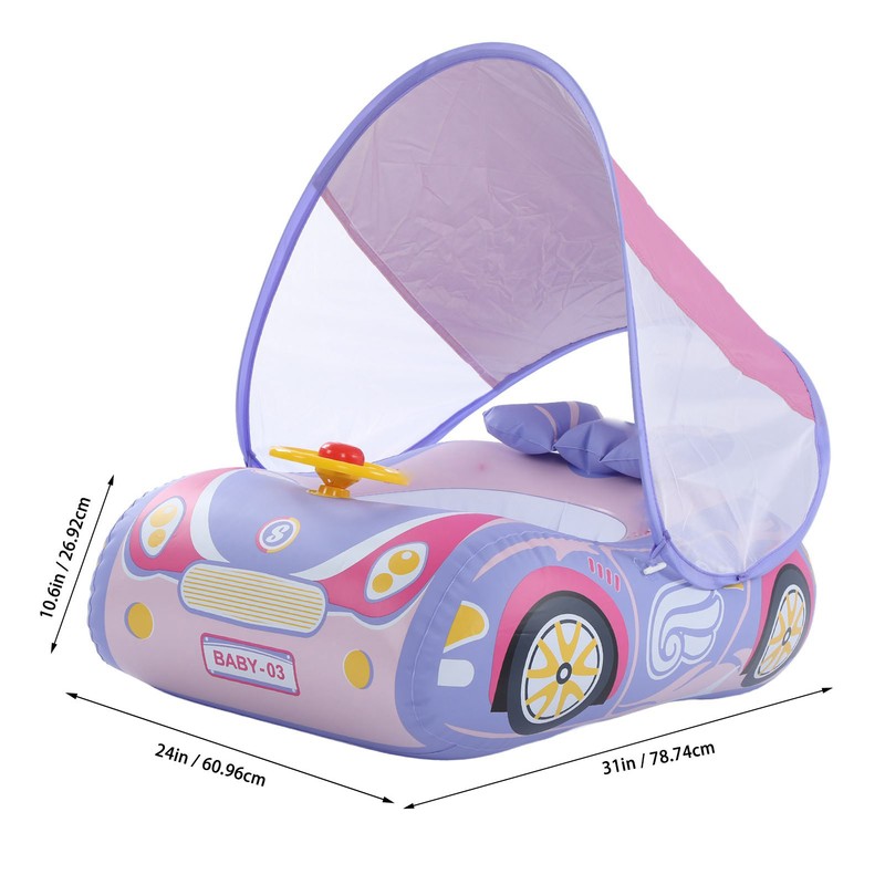 Baby Inflatable Swimming Float Car Shape Ride On Pool Float