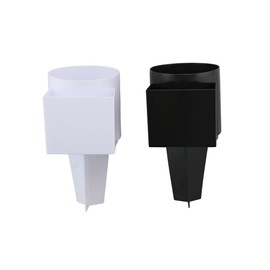 Set of 2 Sand Beach Cup Holder with Pocket - Multifunctional Spike Design for Beverage Phone Sunglass Key - Ideal for Beach, Garden, Picnics, Festivals and Outdoor Concerts