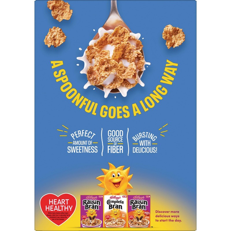 Kellogg's Frosted Bran Breakfast Cereal, Fiber Cereal, Family Breakfast, Original,