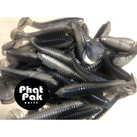 Phat Pak Baits Swimbait Paddle Tail Keitech Style 2.8" 30 Ribbed Soft Plastic Bass Fishing Lure